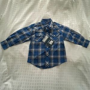 Toddler boys wrangler button up
